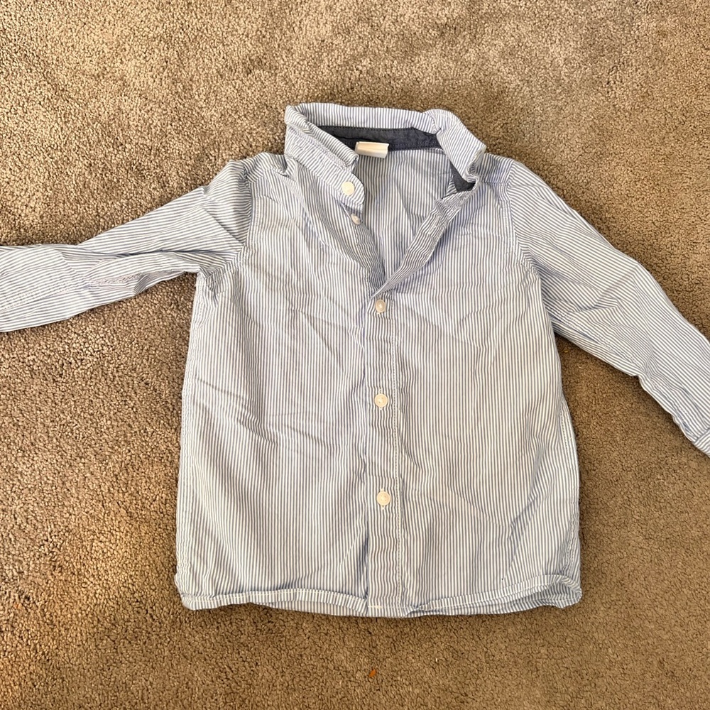 H&M boys seersucker Oxford 9-12 months